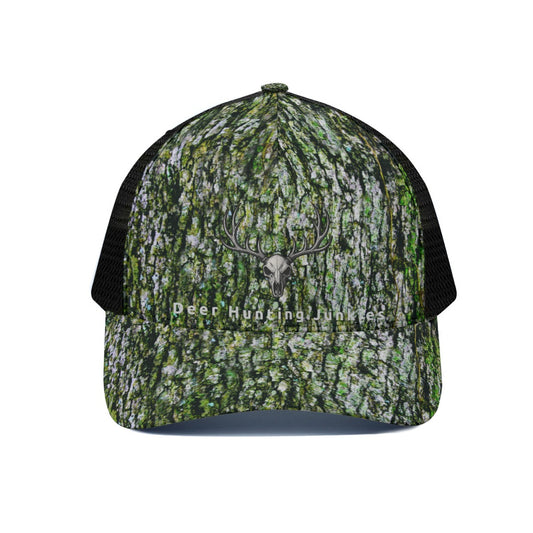 DHJ - Green Hardwood Trucker Hat With Black Half-mesh