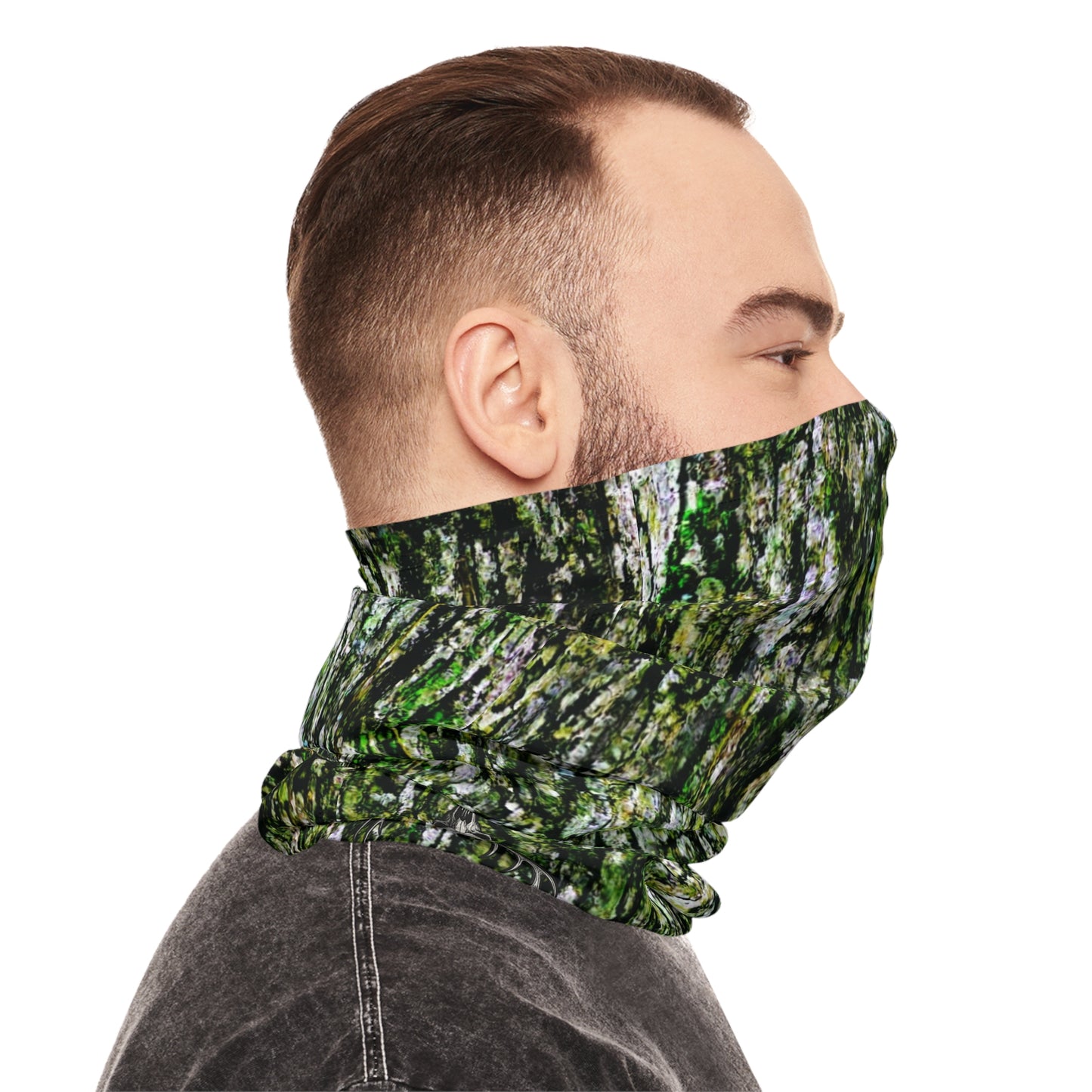 DHJ- Green Hardwood Lightweight Neck Gaiter