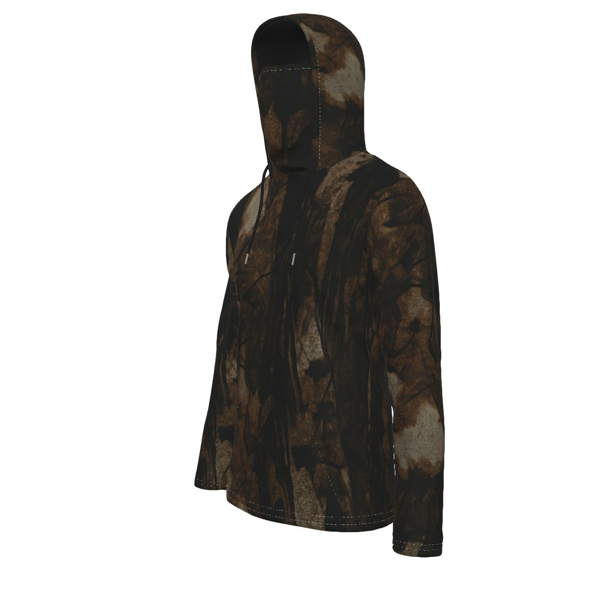 DHJ-Brown Withdrawal Edition Hoodie with Mask