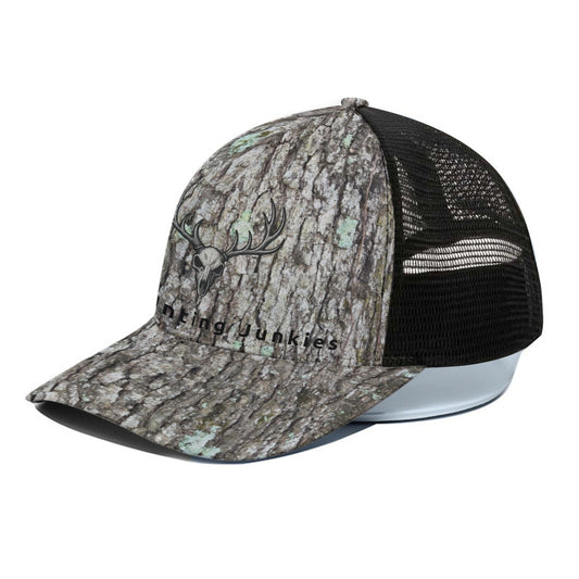 DHJ - Hardwood Trucker Hat With Black Half-mesh