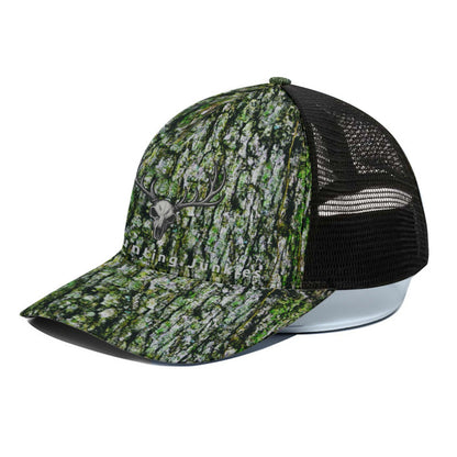 DHJ - Green Hardwood Trucker Hat With Black Half-mesh