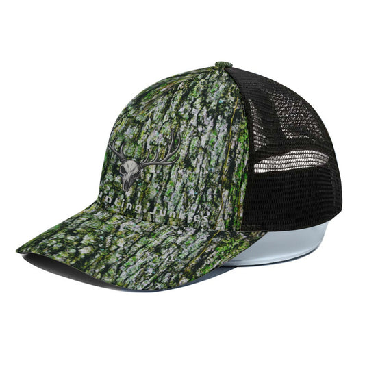 DHJ - Green Hardwood Trucker Hat With Black Half-mesh