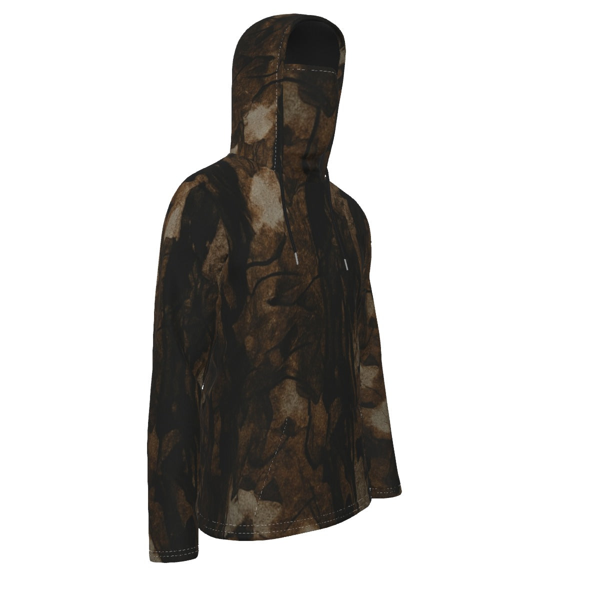 DHJ-Brown Withdrawal Edition Hoodie with Mask