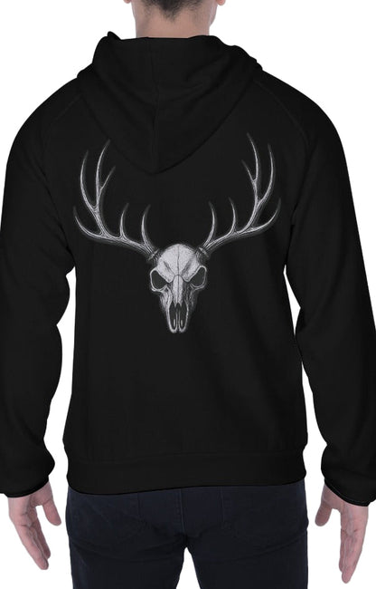 DHJ - Skull Zip Up Hoodie With Pocket