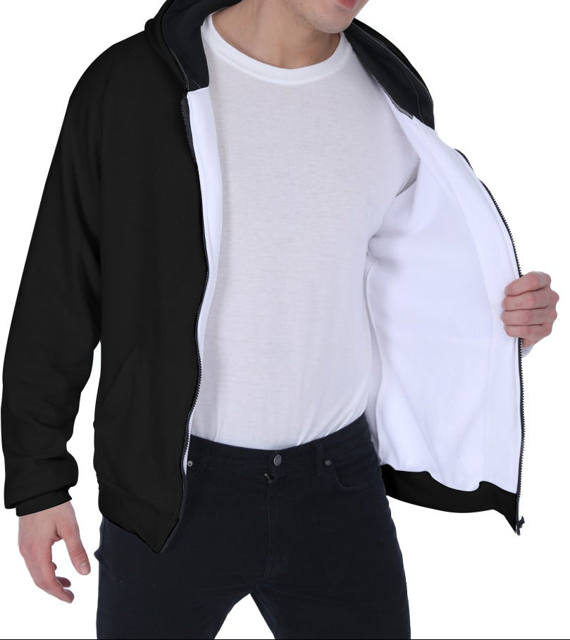 DHJ - Skull Zip Up Hoodie With Pocket