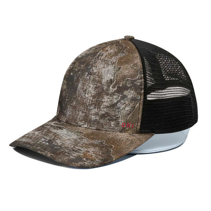 DHJ - Straight Overdose Camo Hat With Black Half-mesh