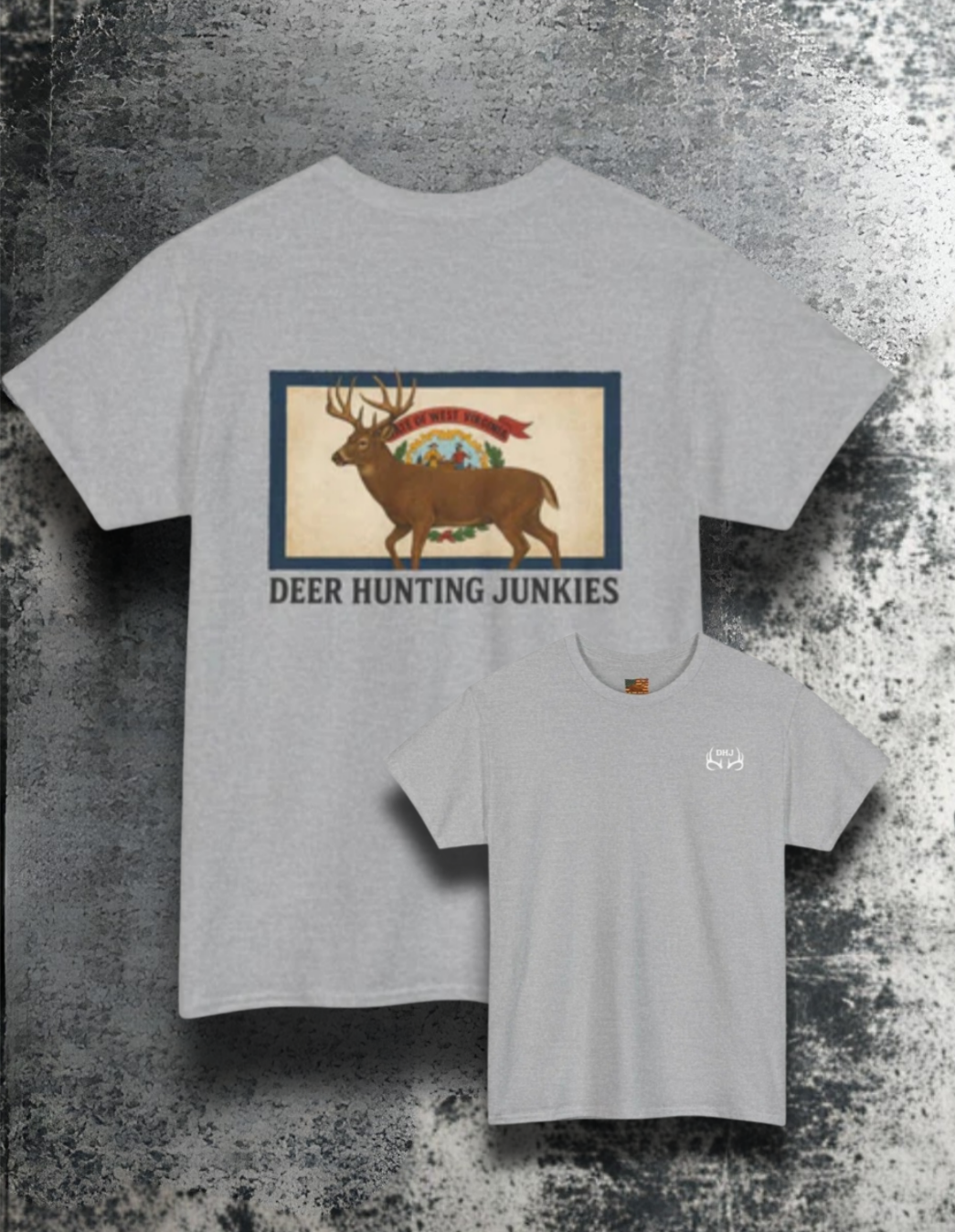 DHJ - West Virginia Buck Short Sleeve Tee