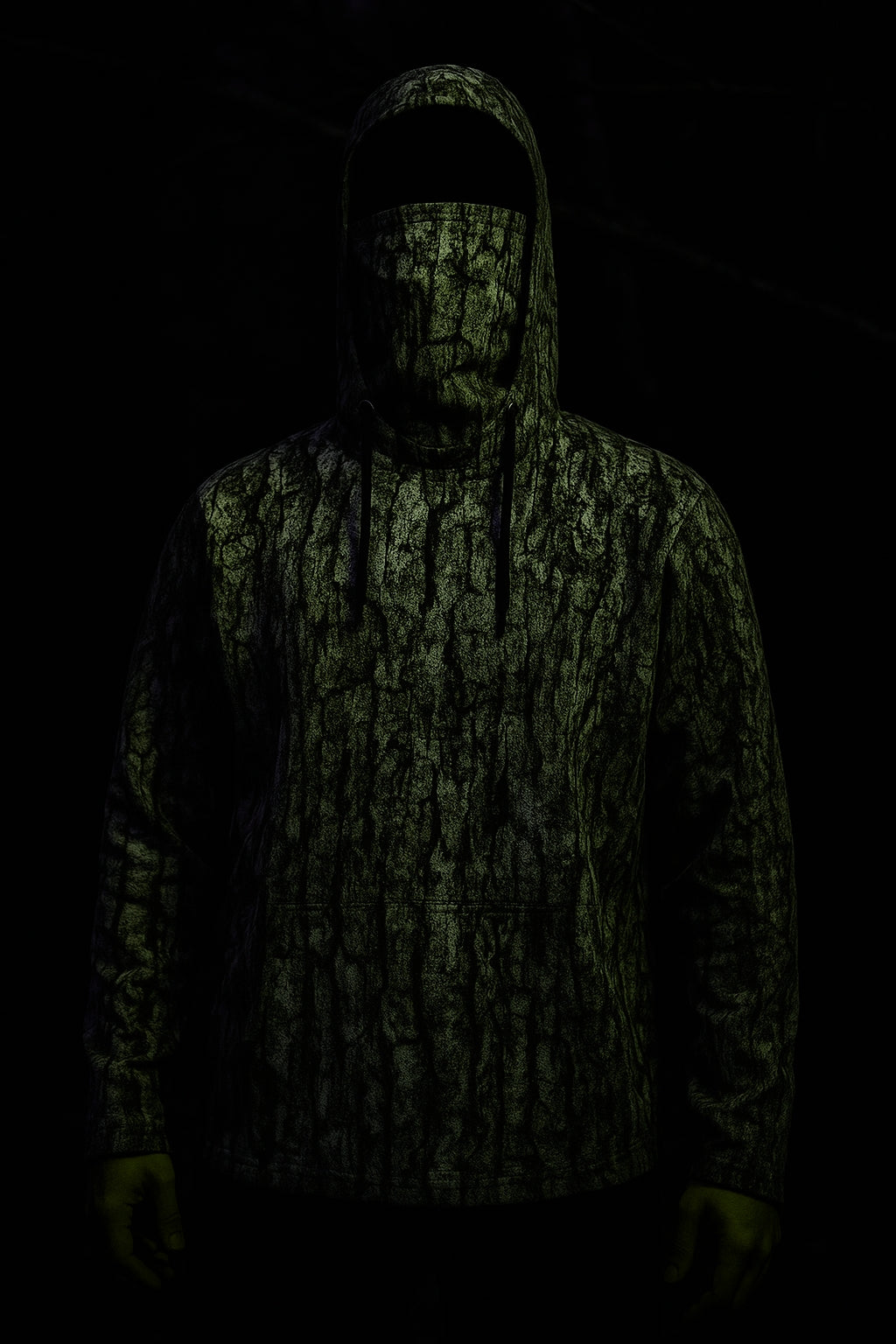 DHJ - Green Hardwood Masked Hoodie